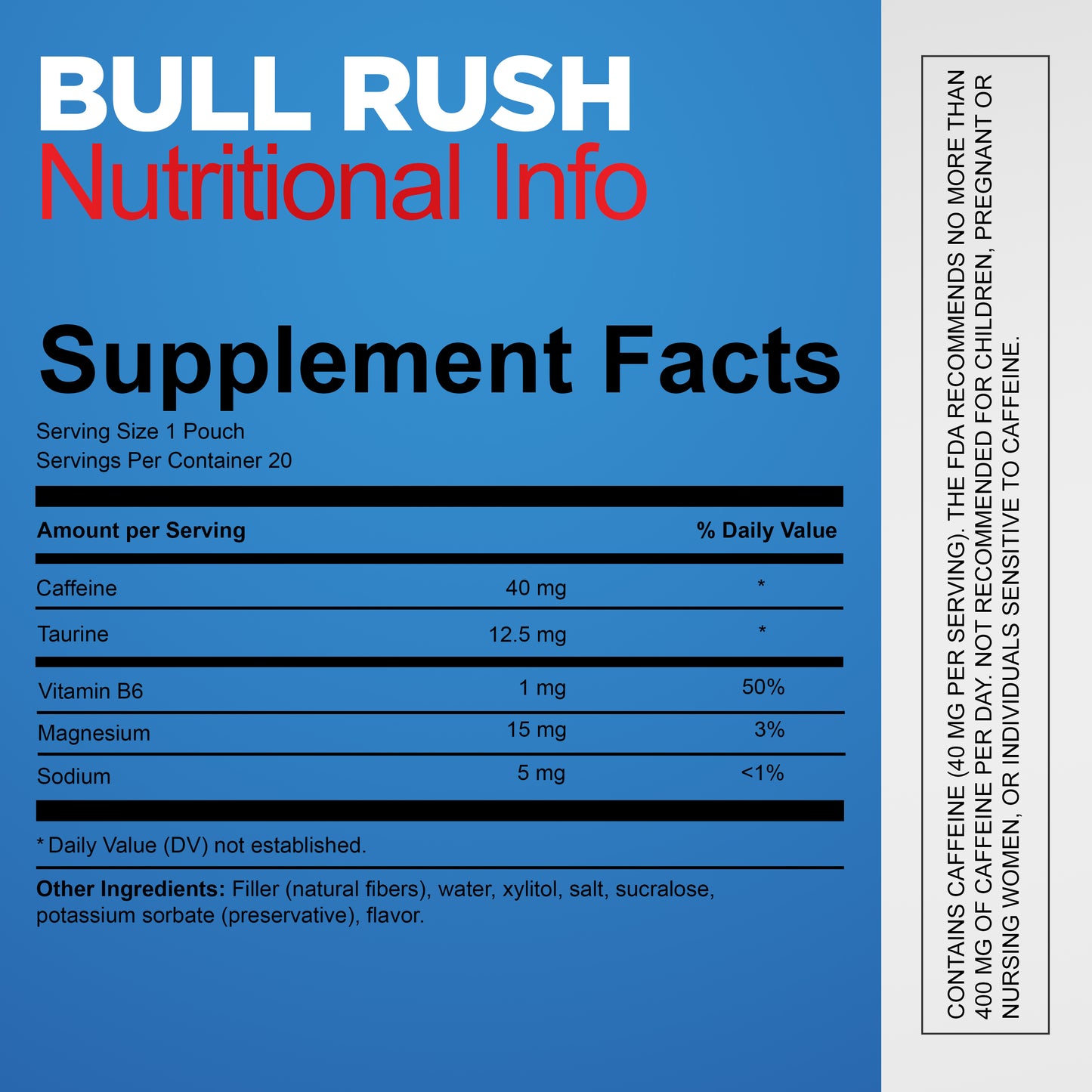 Bull Rush 1 Pack - Nootro