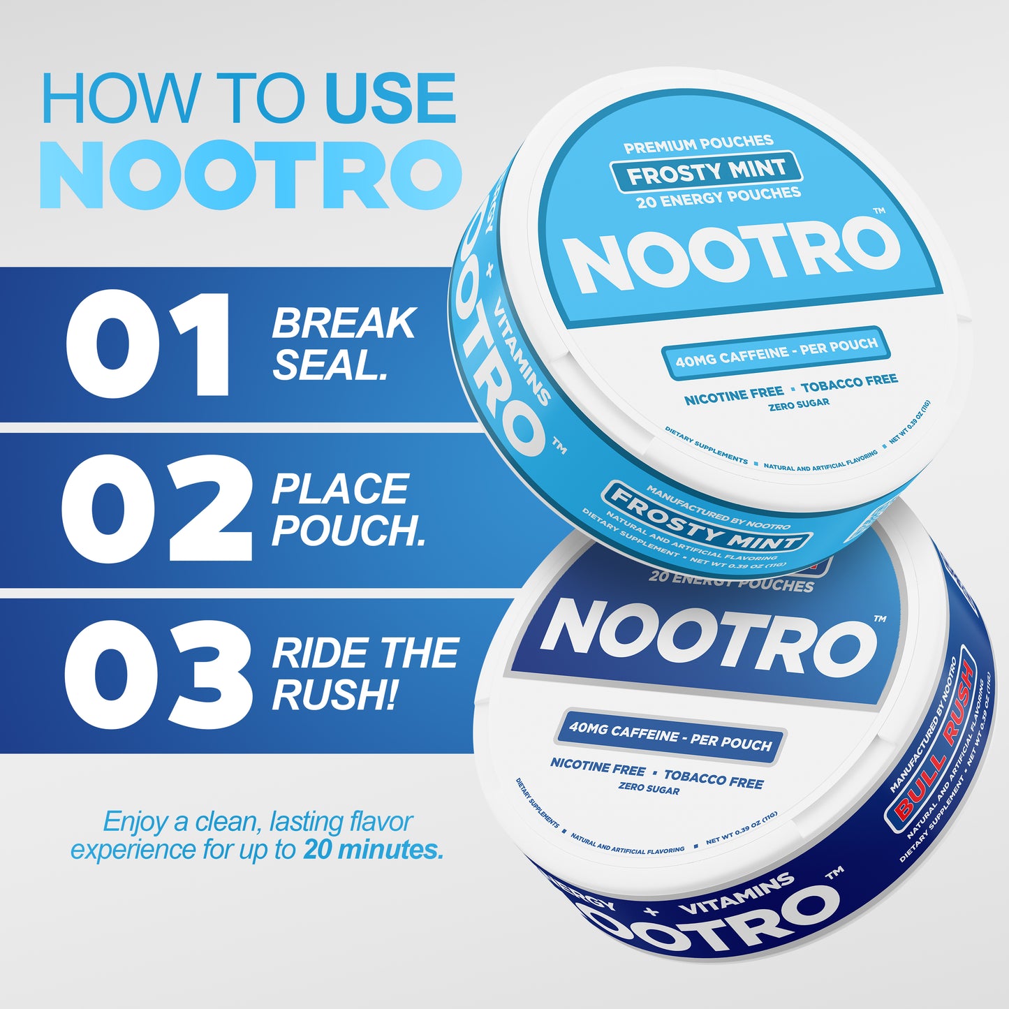 Nootro Energy Pouches - Nootro