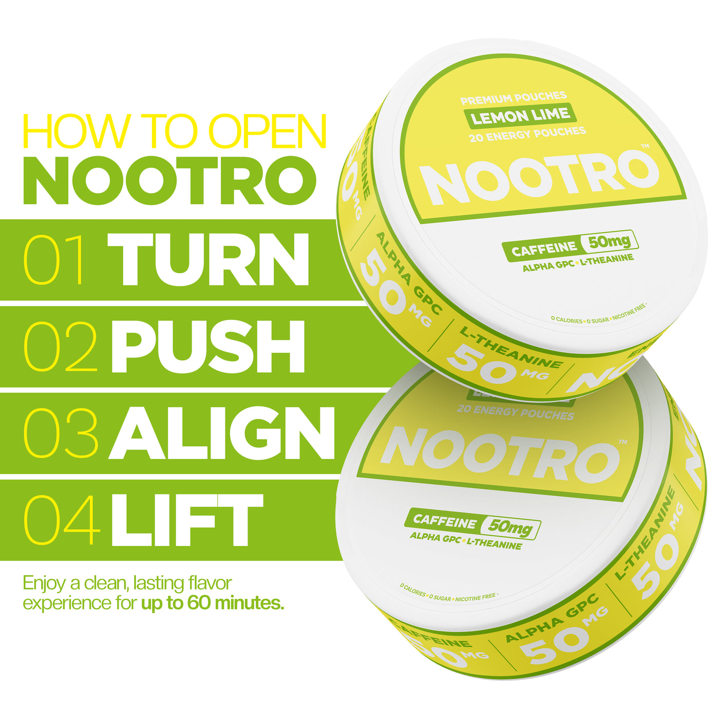 Nootro Energy Pouches - Nootro